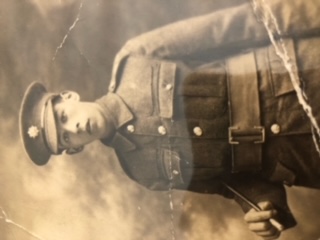 Photograph of a young man in soldiers uniform 